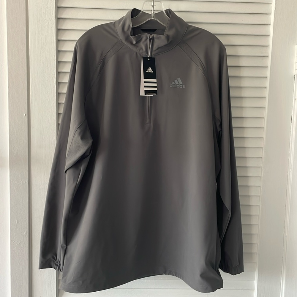 NWT Adidas Grey Zip Up Mens Jacket- Medium